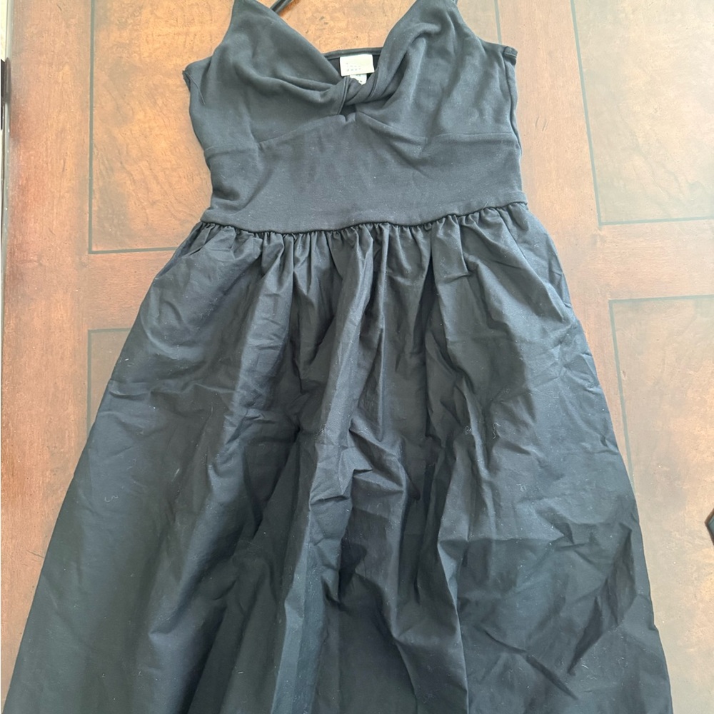Black Bow-Front Dress